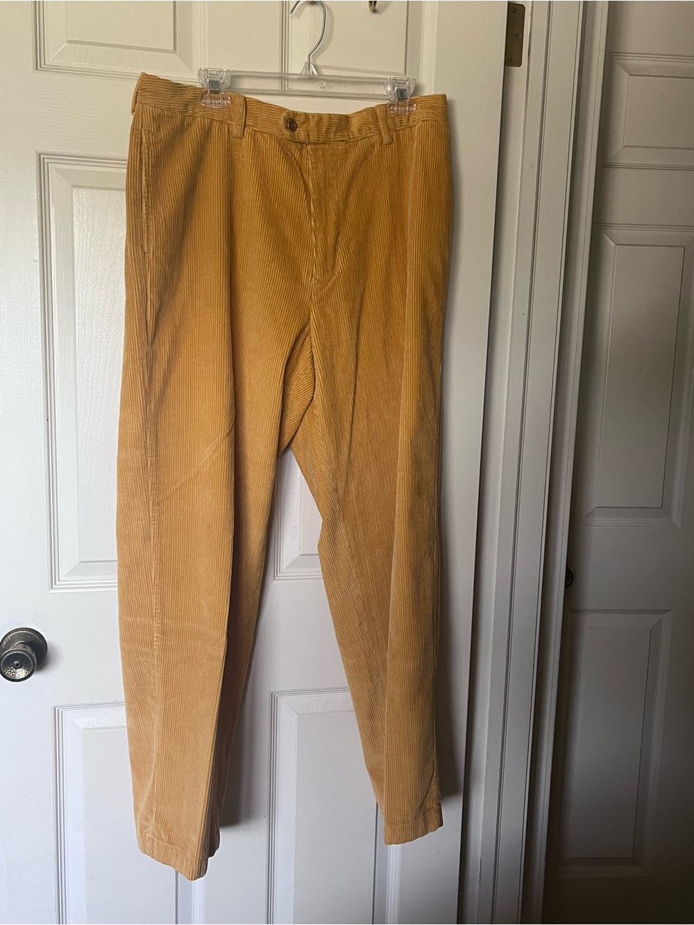 Vintage Nautica Clipper Men's Mustard Wide Wale Corduroy Pants - 36 x 32